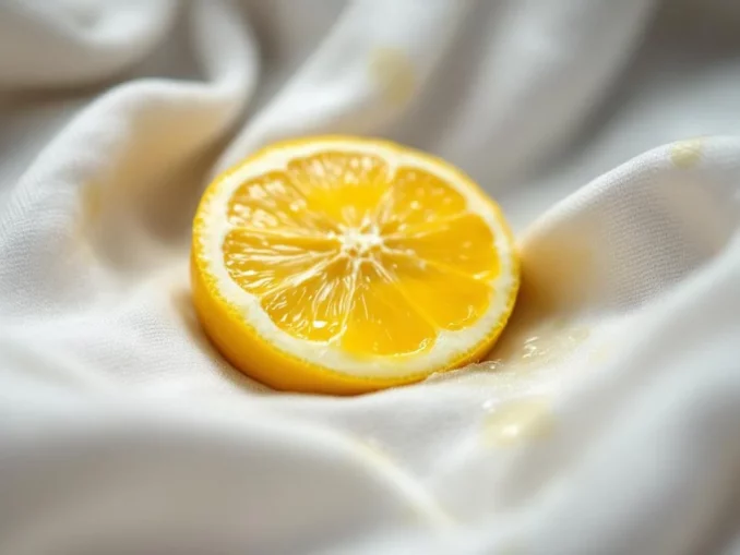 Détacher un vêtement blanc au citron : méthode, limites, précautions
