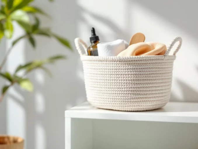 Le panier de rangement l’astuce qui sauve une pièce en 5 minutes