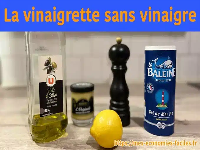 recette de vinaigrette sans vinaigre