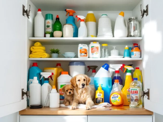 Produits ménagers dangereux pour animaux : les pièges du quotidien