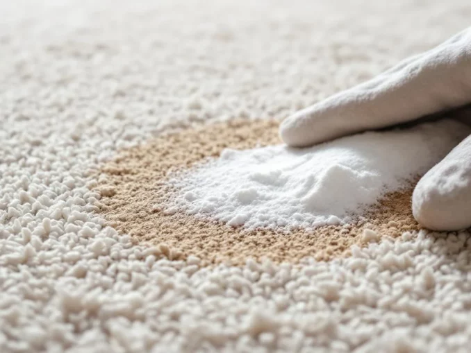 Taches sur tapis : bicarbonate, méthode sans étaler la tache