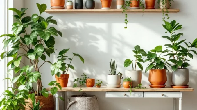 Décoration avec plantes comment choisir des pots et cache-pots pratiques