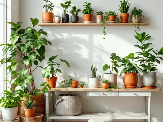Décoration avec plantes comment choisir des pots et cache-pots pratiques
