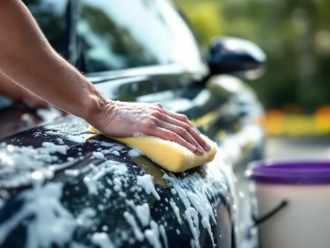 Laver sa voiture sans karcher : méthode douce et efficace