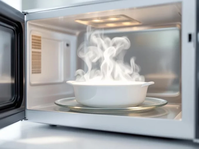 Micro-ondes : l’astuce vapeur pour le nettoyer en 2 minutes