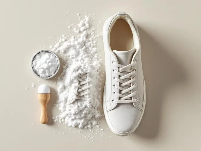 Chaussures : enlever les odeurs avec du bicarbonate sans abîmer