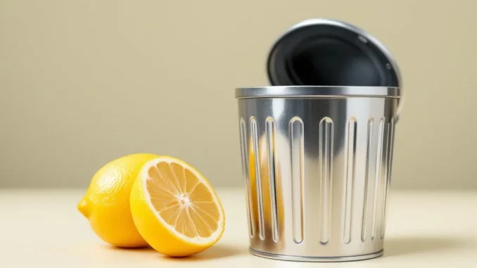 Citron pour les odeurs de poubelle : astuce simple