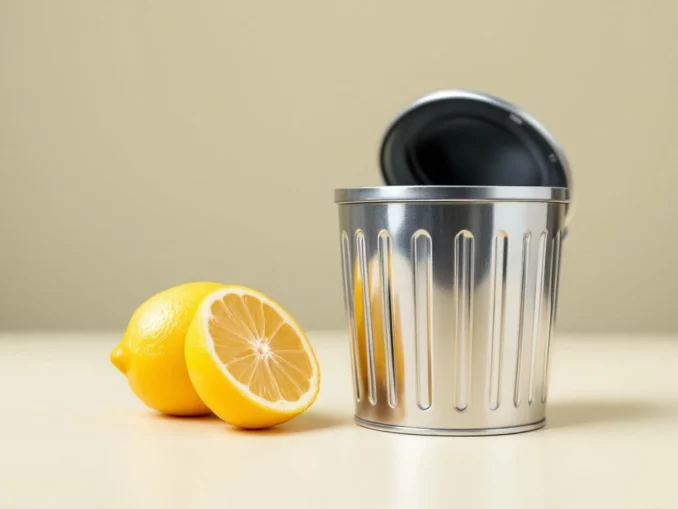 Citron pour les odeurs de poubelle : astuce simple