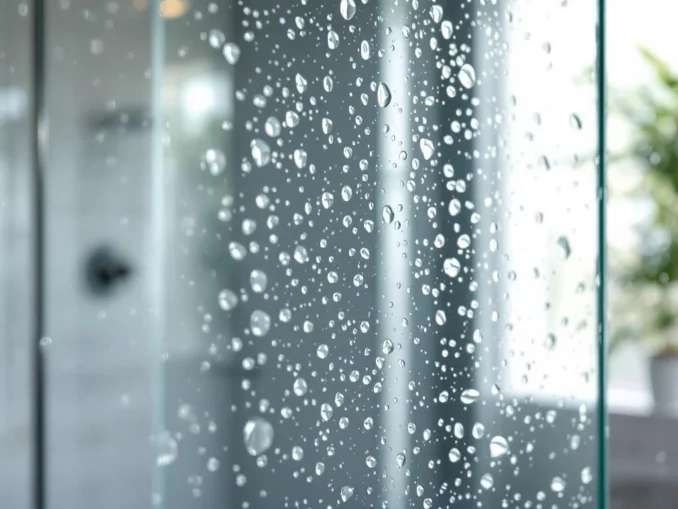 Douche et parois en verre comment éviter les traces de calcaire