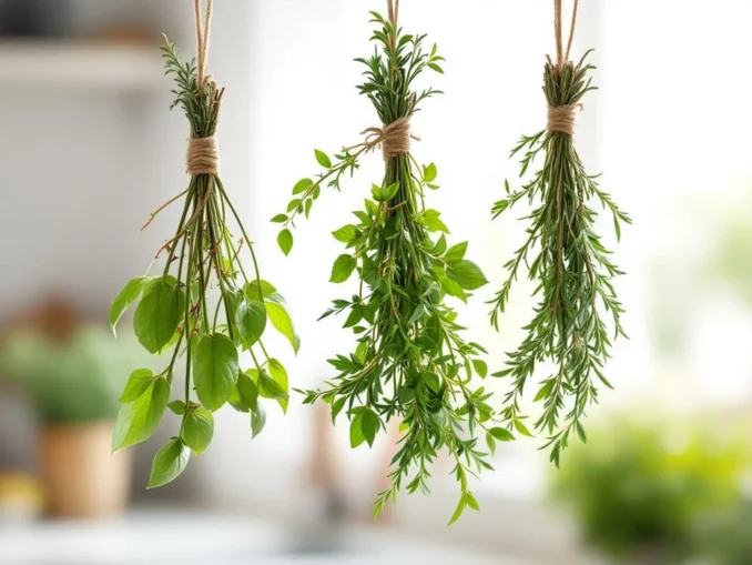 Faire sécher des herbes aromatiques sans qu’elles noircissent
