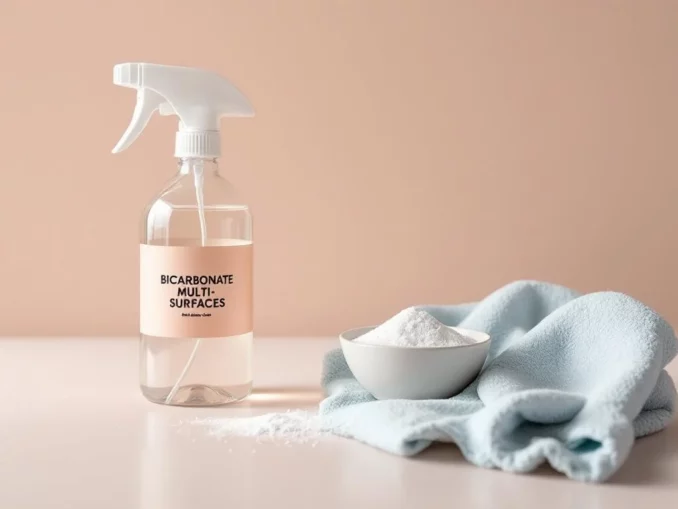 Nettoyant multi-surfaces au bicarbonate : recette + précautions