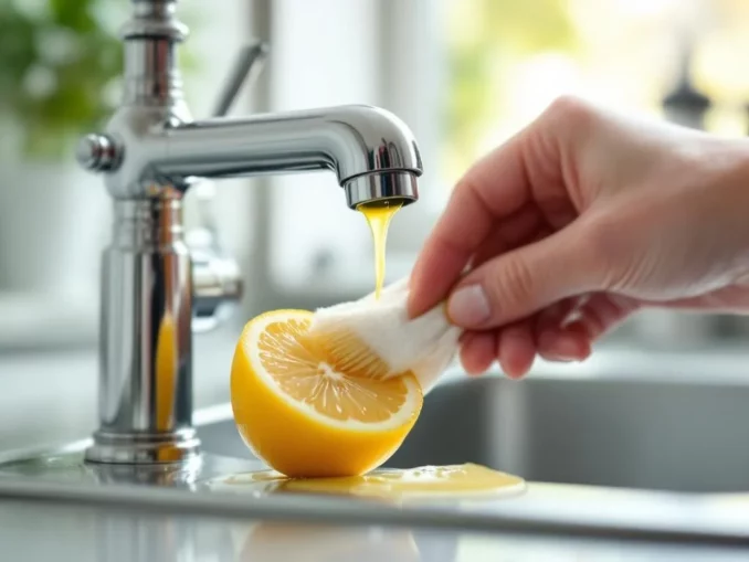 Enlever le tartre des robinets : citron, méthode rapide
