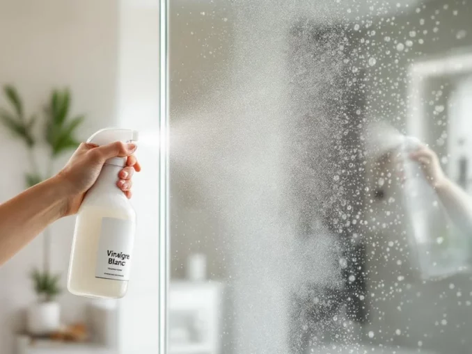 Paroi de douche comment enlever les traces de calcaire au vinaigre blanc